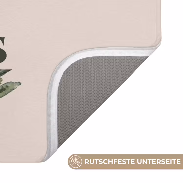 Badematte - Weihnachten – Text – Weihnachtsbaum – Beige — 3