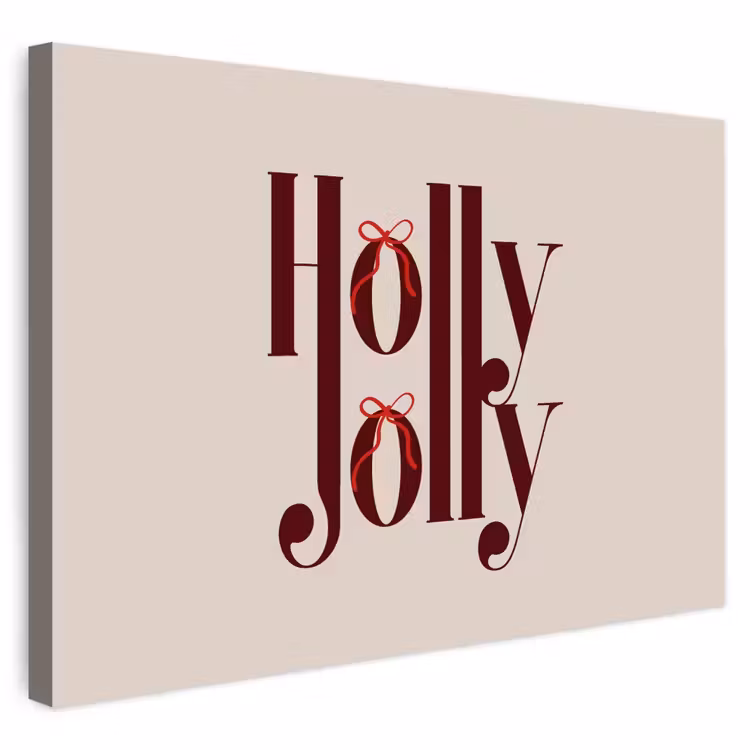 Outdoor Leinwand - Text – Weihnachten – Braun — 1