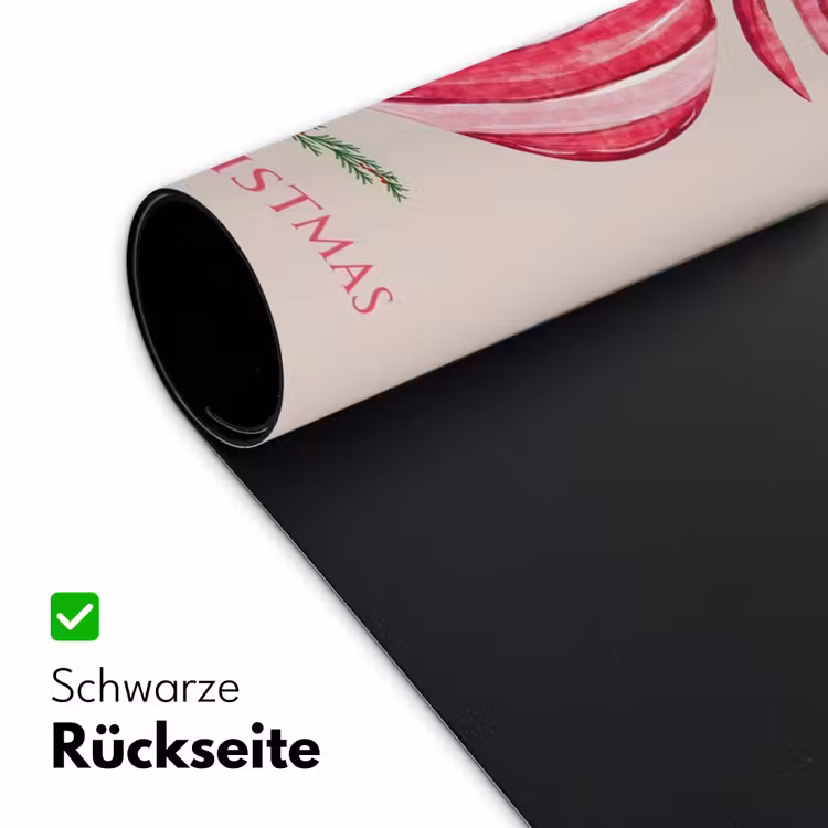 Schreibtischunterlage - Weihnachten – Weihnachtskugel – Text — 2