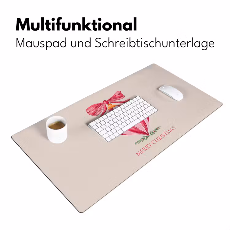 Schreibtischunterlage - Weihnachten – Weihnachtskugel – Text — 4