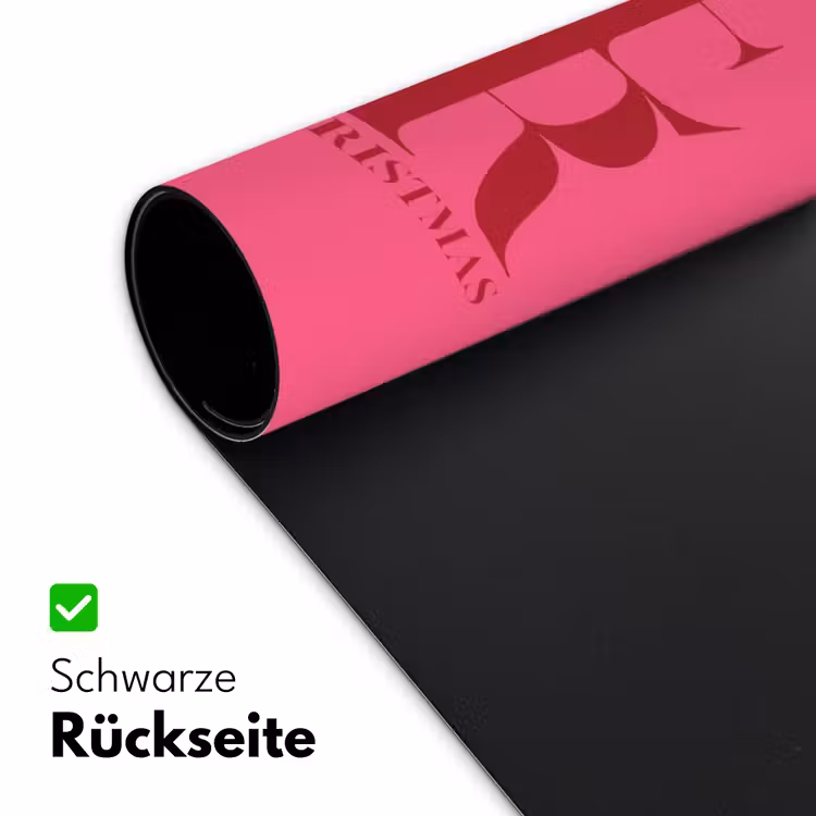 Schreibtischunterlage - Merry – Text – Weihnachten – Rosa — 2