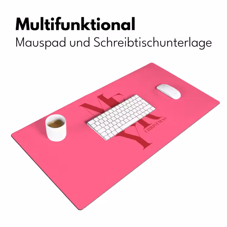 Schreibtischunterlage - Merry – Text – Weihnachten – Rosa — 4