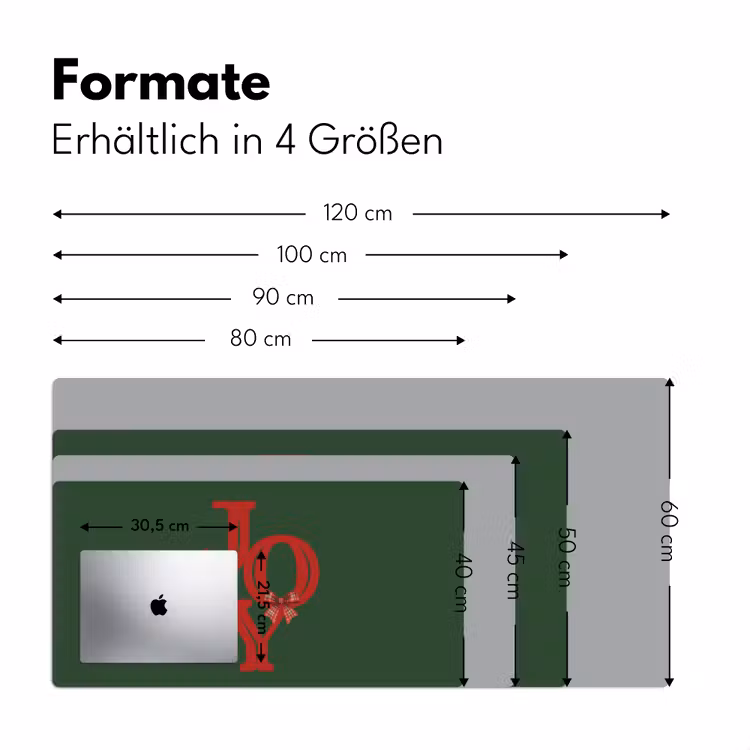 Schreibtischunterlage - Text – Weihnachten – Rot — 5