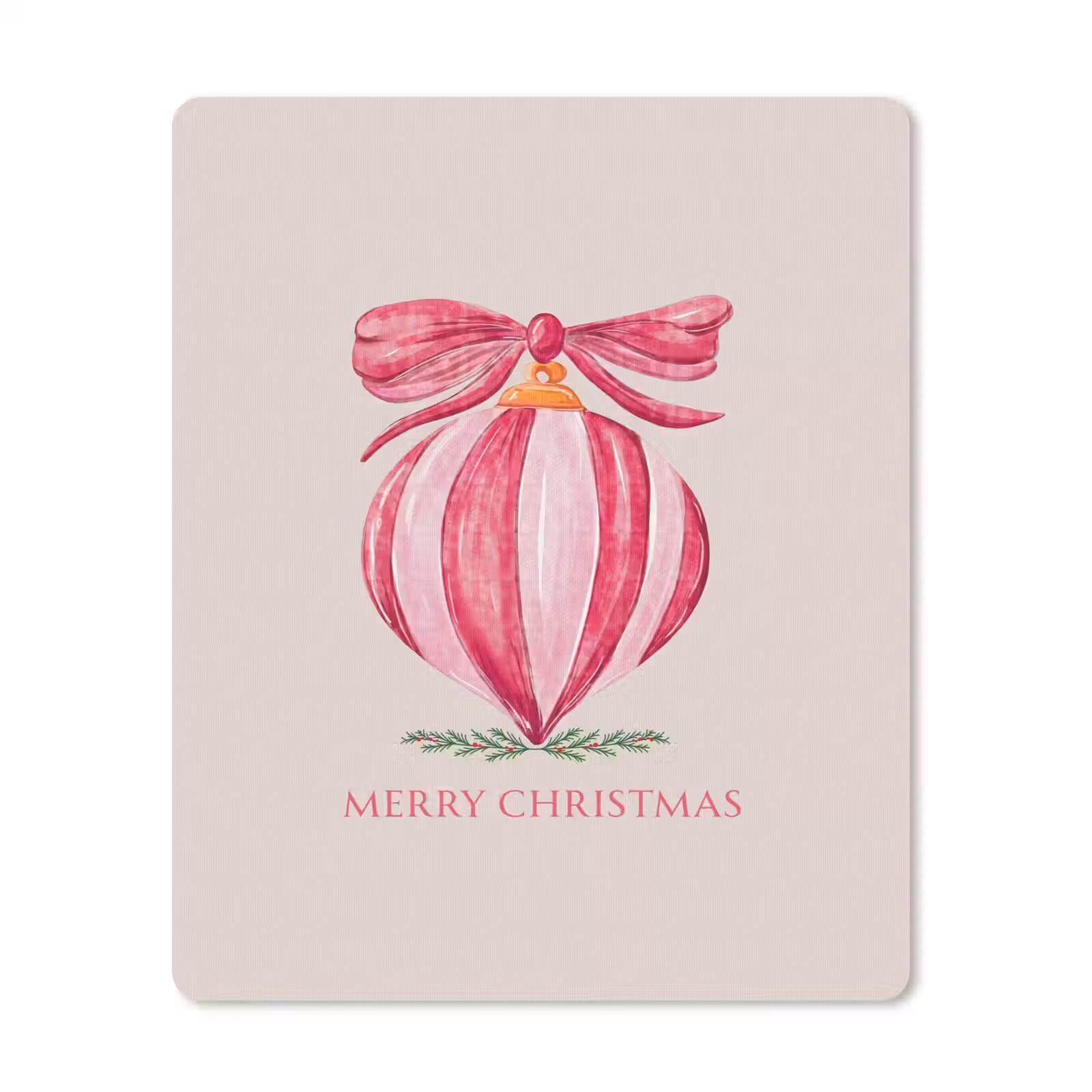 Mauspad - Weihnachten – Weihnachtskugel – Text — 1