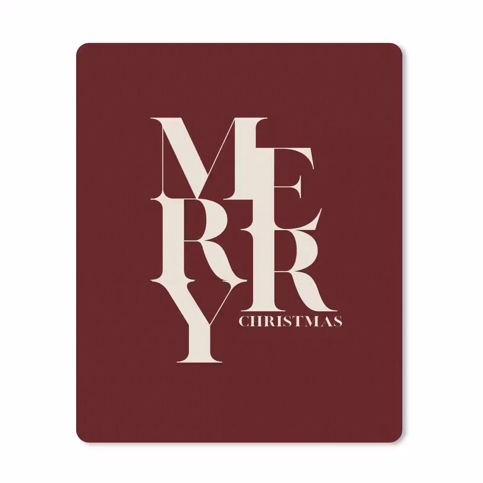 Mauspad - Merry – Text – Dunkel – Rot — 1