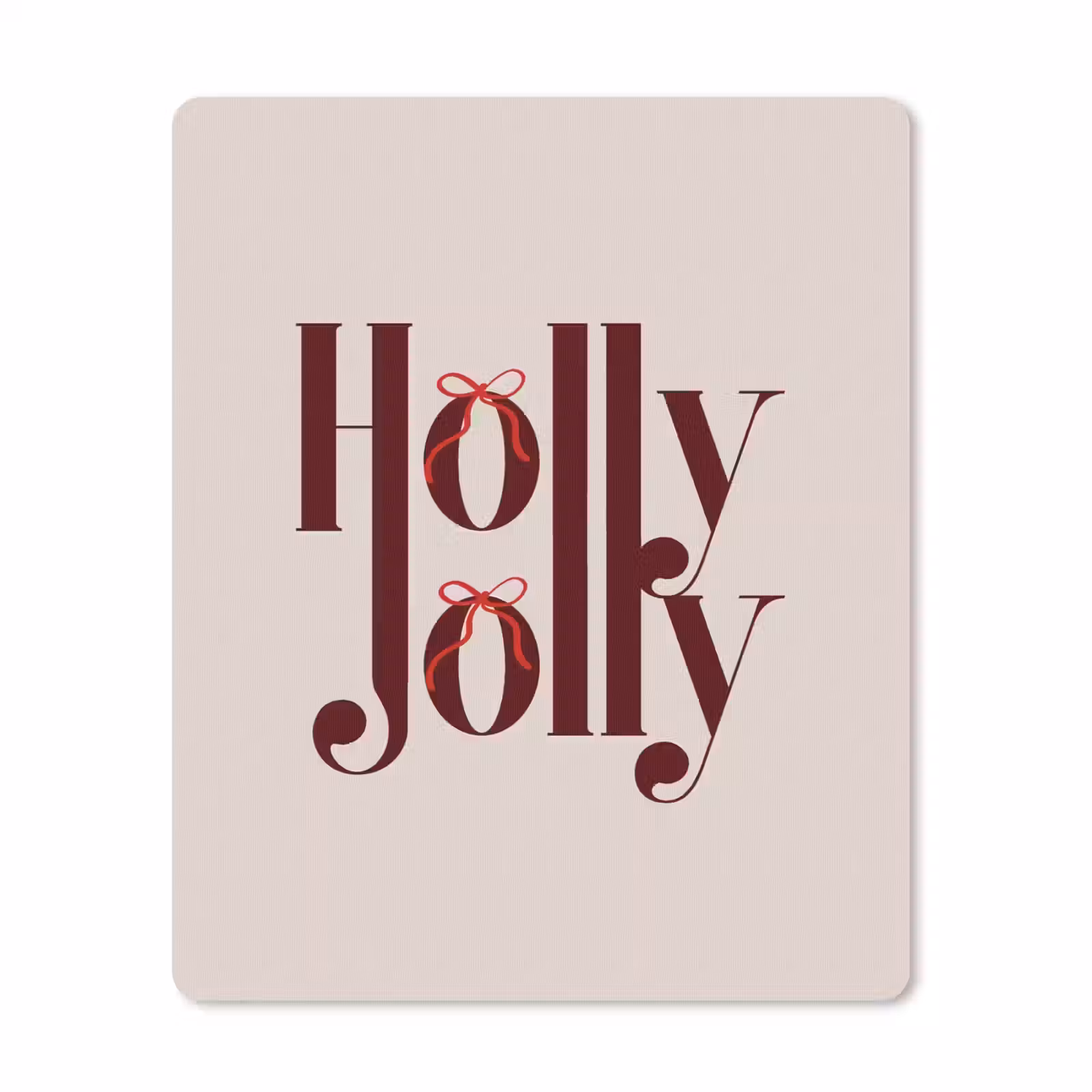 Mauspad - Text – Weihnachten – Braun — 1