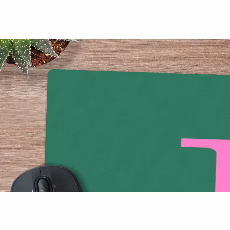 Mauspad - Freude – Weihnachten – Animation – Rosa – Grün — 5
