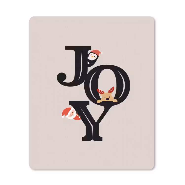 Mauspad - Joy – Animation – Schwarz – Weihnachten — 1