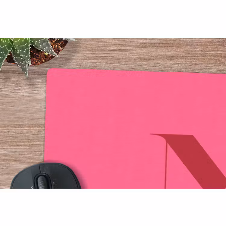 Mauspad - Merry – Text – Weihnachten – Rosa — 5