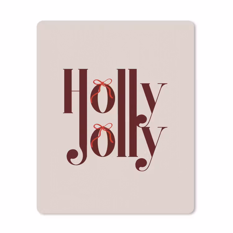 Mauspad - Text – Weihnachten – Braun — 1