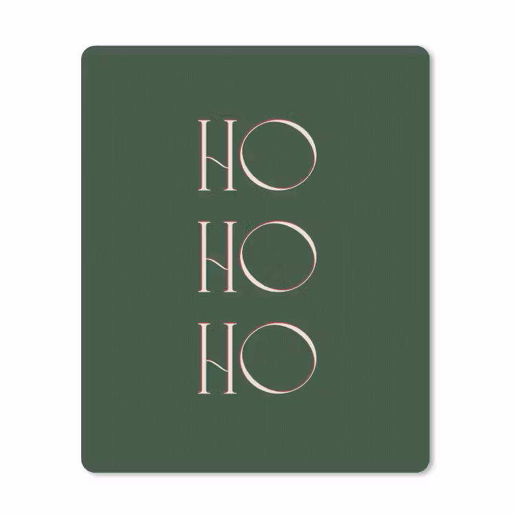 Mauspad - Text – Weihnachten – Modern – Grün — 1
