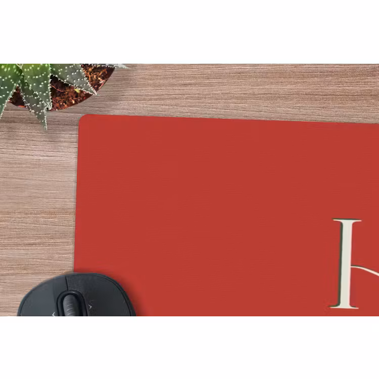 Mauspad - Text – Weihnachten – Modern – Rot — 5