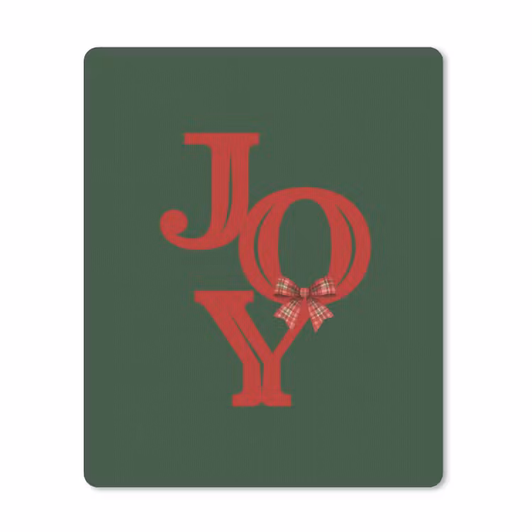 Mauspad - Text – Weihnachten – Rot — 1