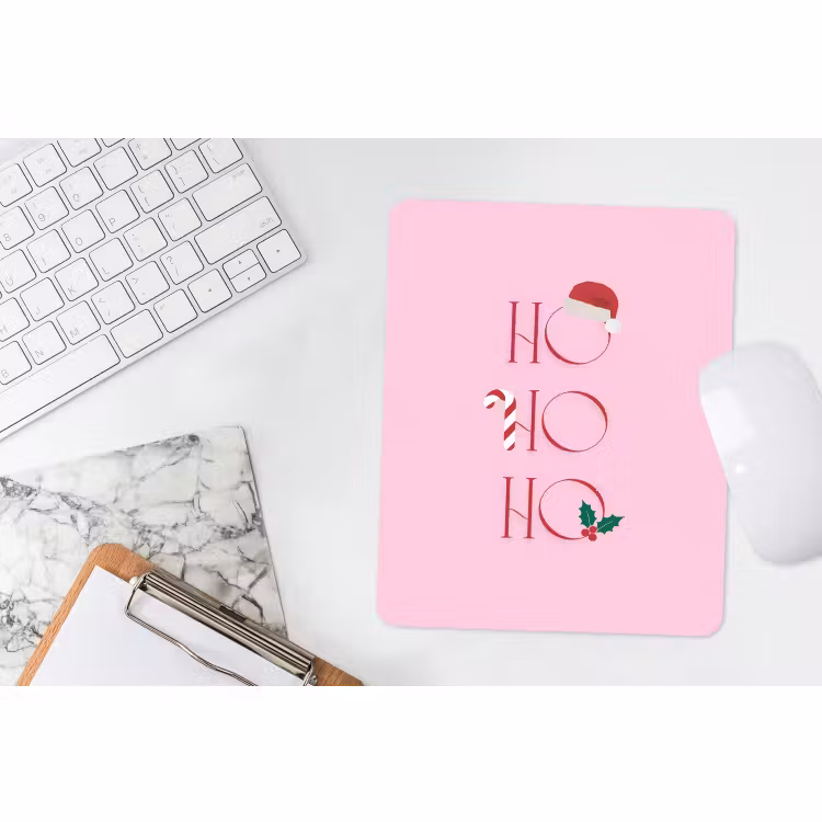 Mauspad - Weihnachten – Text – Rosa – Illustration — 4