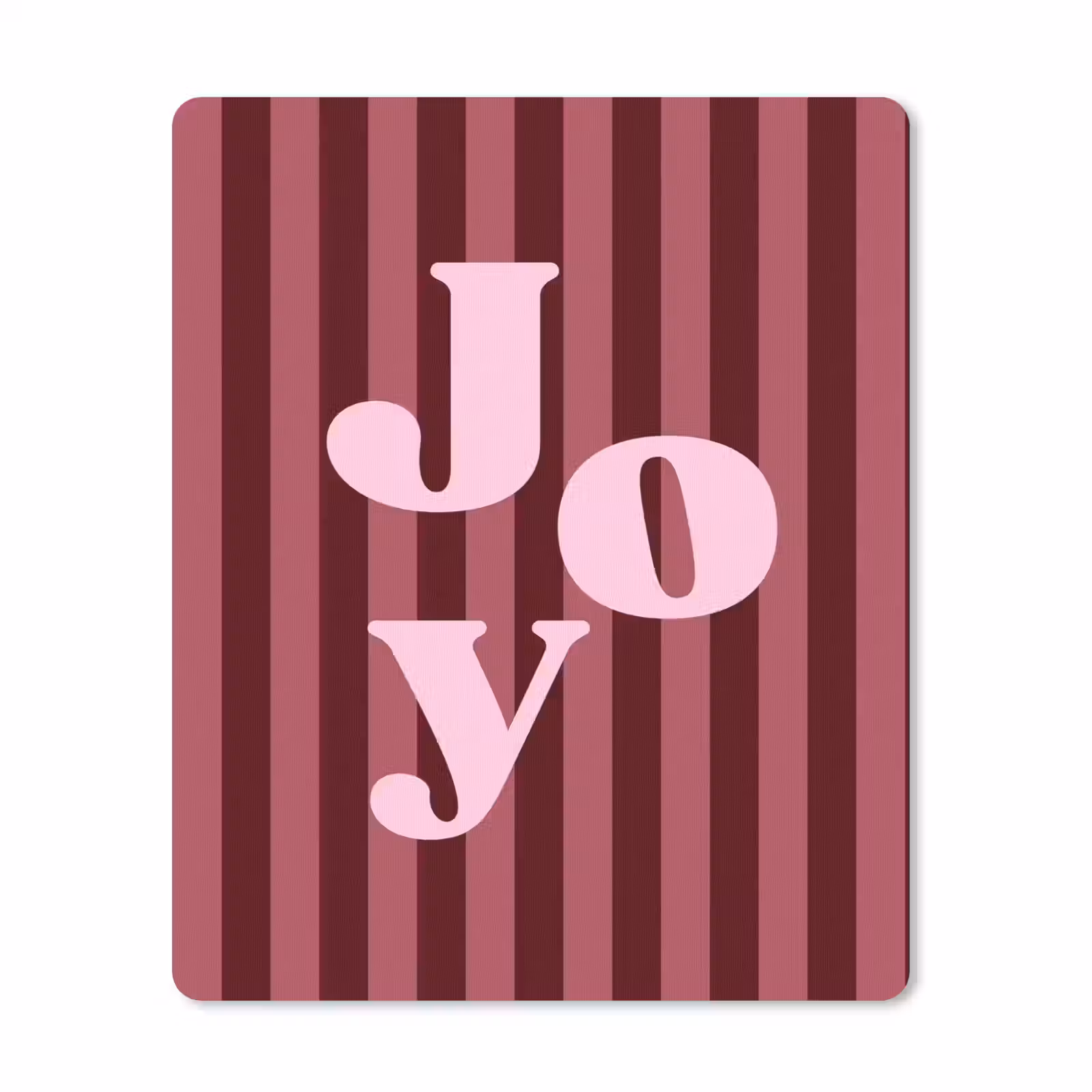 Mauspad - Joy – Weihnachten – Text – Rosa — 1