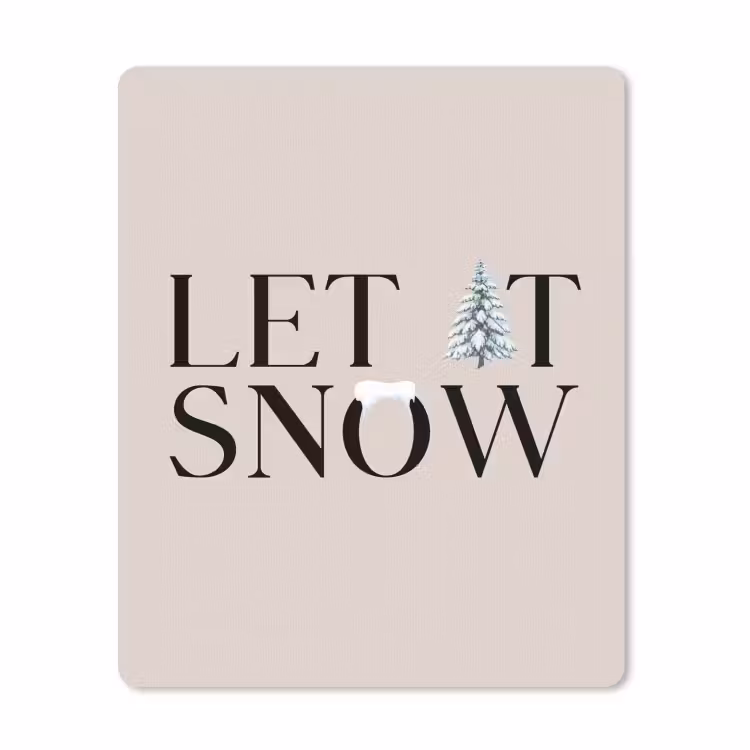 Mauspad - Text – Weihnachten – Schnee — 1