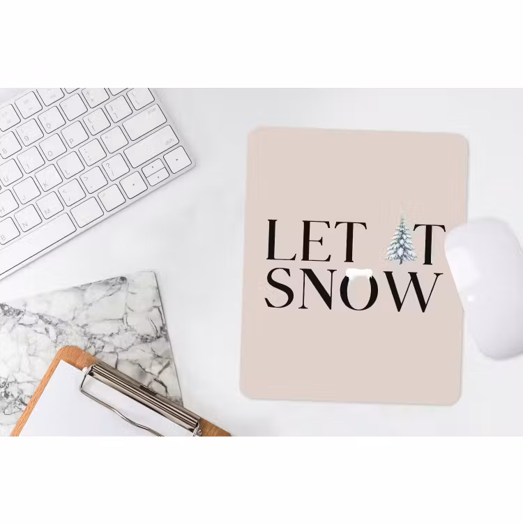 Mauspad - Text – Weihnachten – Schnee — 4