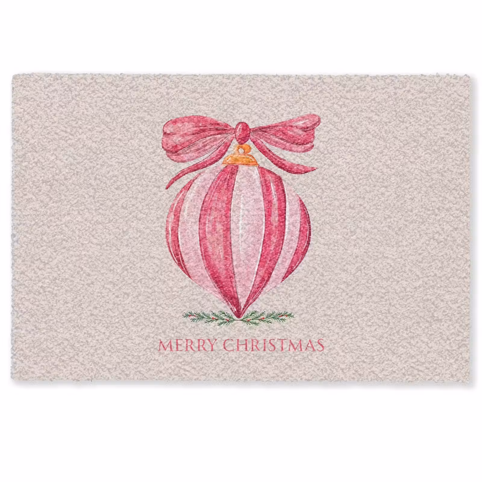 Fußmatte - Weihnachten – Weihnachtskugel – Text — 1
