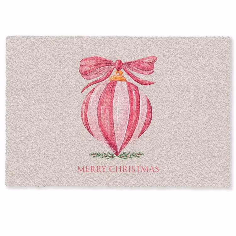 Fußmatte - Weihnachten – Weihnachtskugel – Text — 1