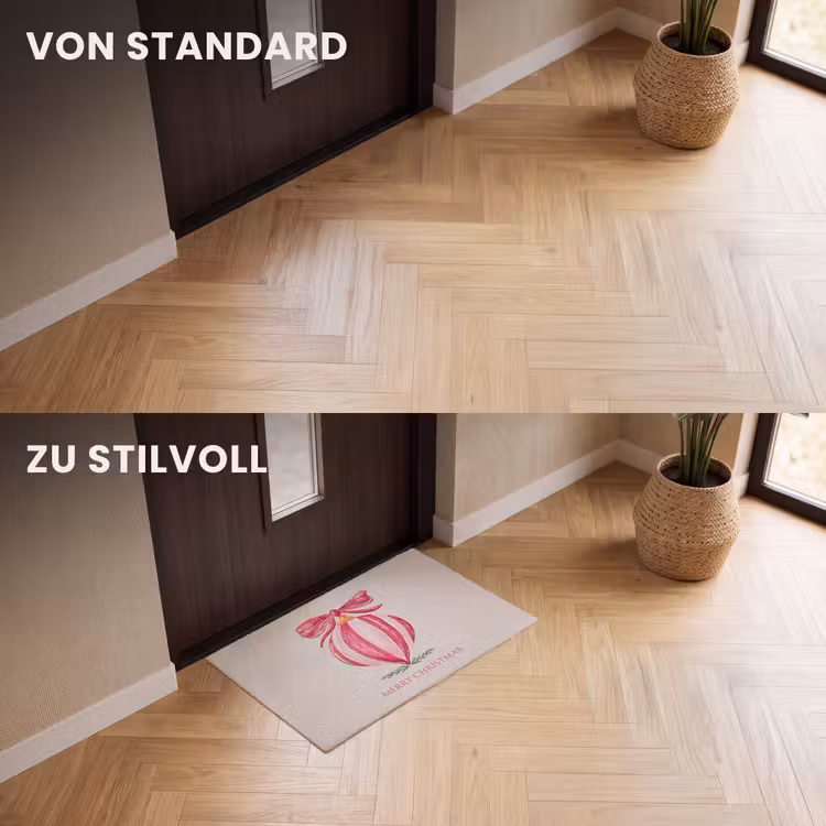 Fußmatte - Weihnachten – Weihnachtskugel – Text — 3