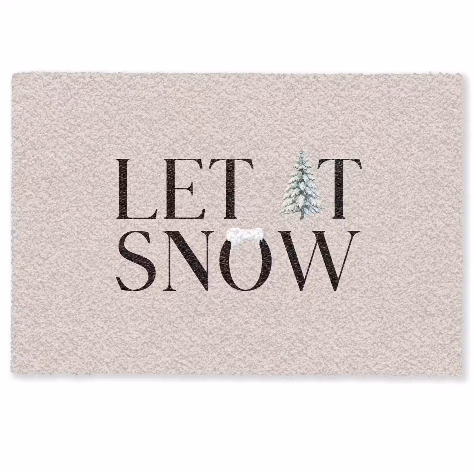 Fußmatte - Text – Weihnachten – Schnee — 1