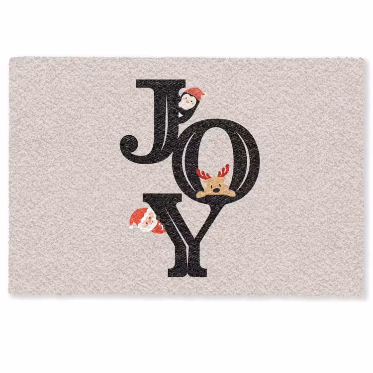 Fußmatte - Joy – Animation – Schwarz – Weihnachten — 1