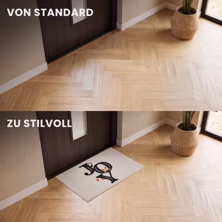 Fußmatte - Joy – Animation – Schwarz – Weihnachten — 3