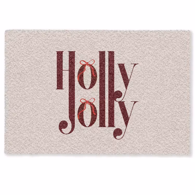 Fußmatte - Text – Weihnachten – Braun — 1