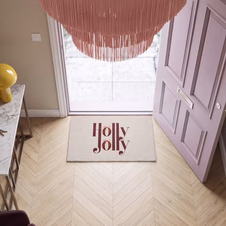 Fußmatte - Text – Weihnachten – Braun — 4
