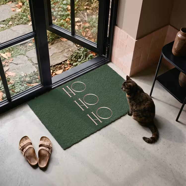 Fußmatte - Text – Weihnachten – Modern – Grün — 2