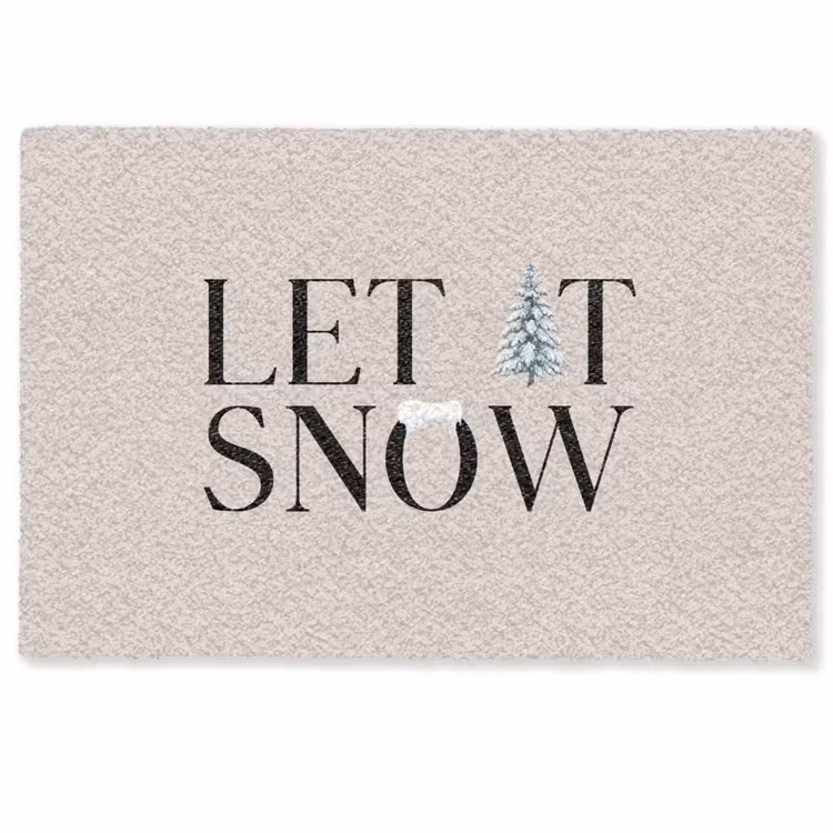 Fußmatte - Text – Weihnachten – Schnee — 1