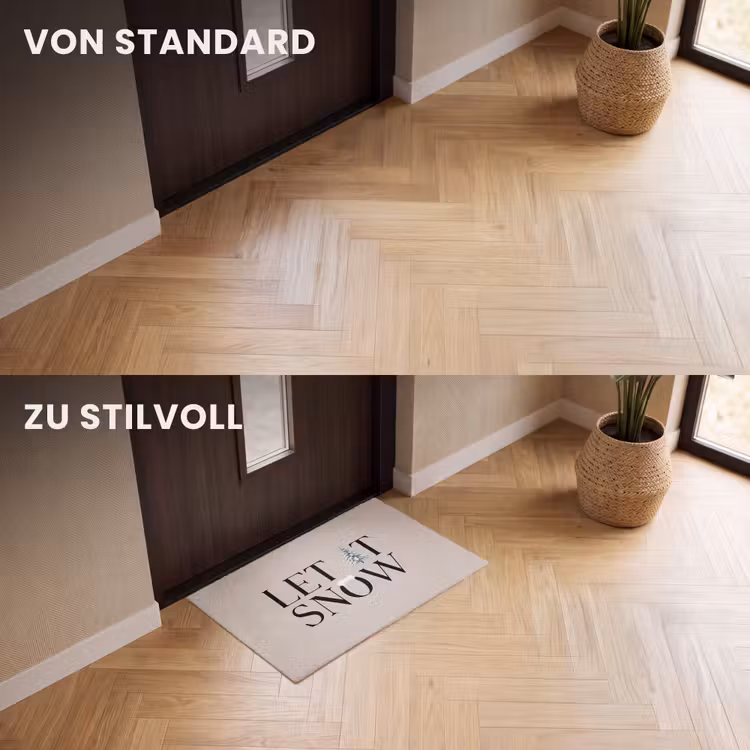 Fußmatte - Text – Weihnachten – Schnee — 3