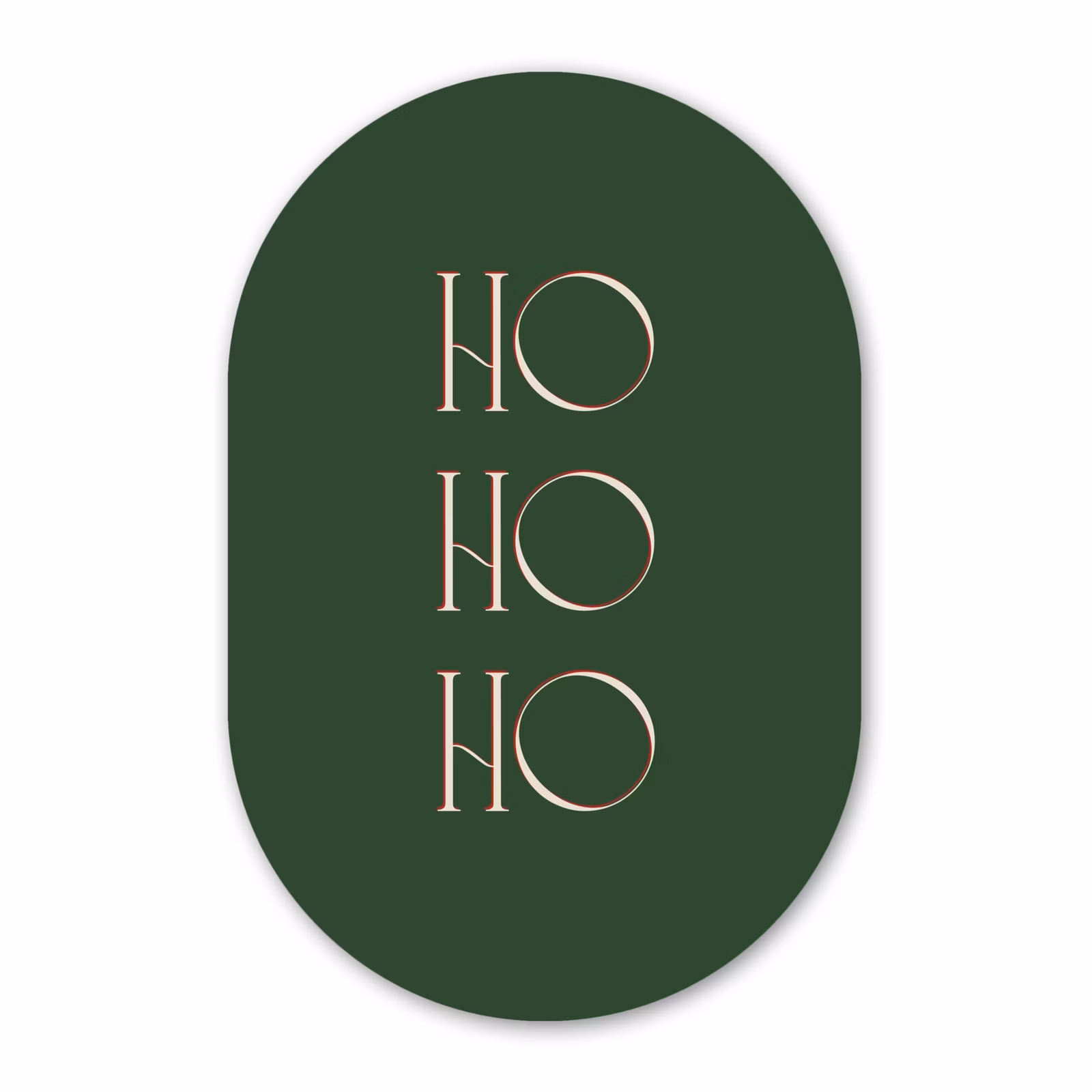 Forexbild Oval - Text – Weihnachten – Modern – Grün — 1
