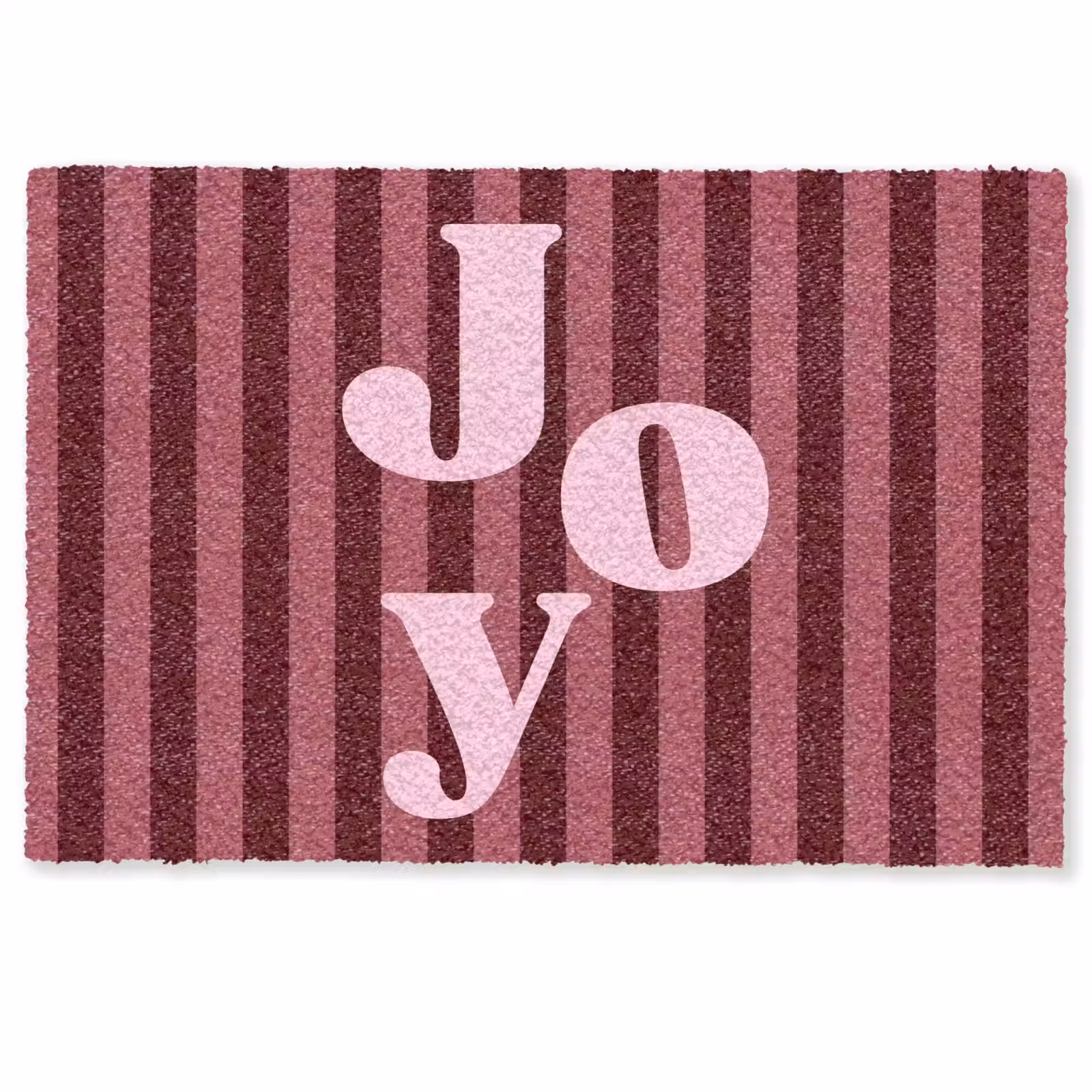 Fußmatte - Joy – Weihnachten – Text – Rosa — 1