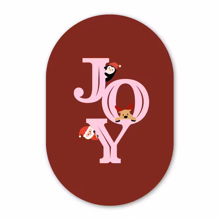 Forexbild Oval - Freude – Weihnachten – Animation – Rot – Rosa — 1