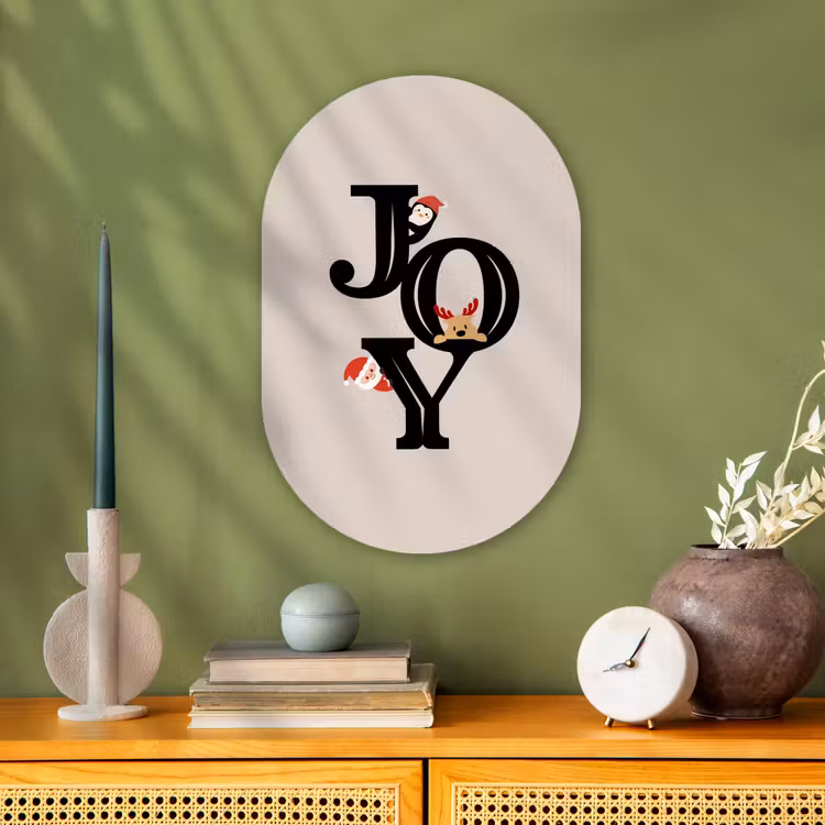 Forexbild Oval - Joy – Animation – Schwarz – Weihnachten — 3