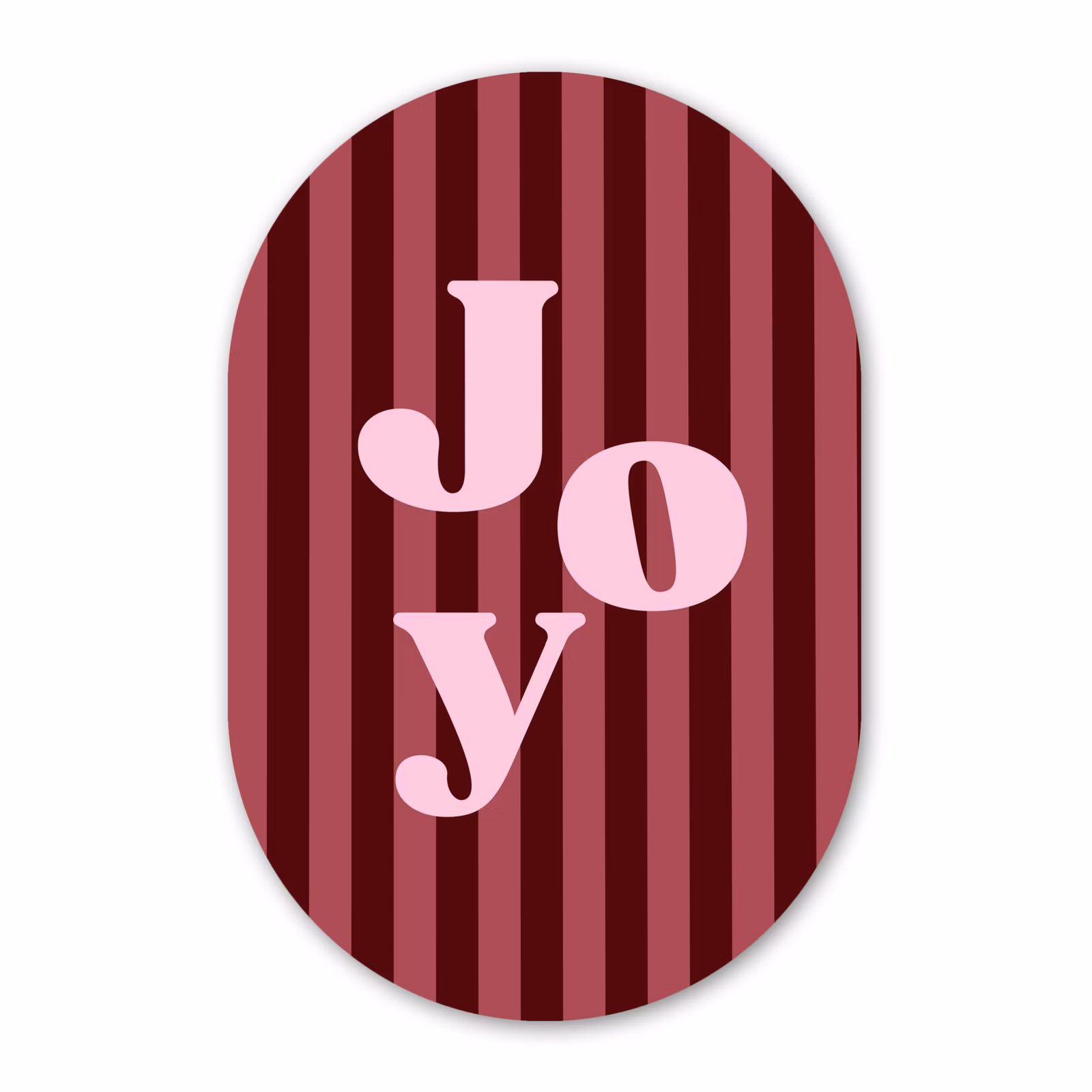 Forexbild Oval - Joy – Weihnachten – Text – Rosa — 1