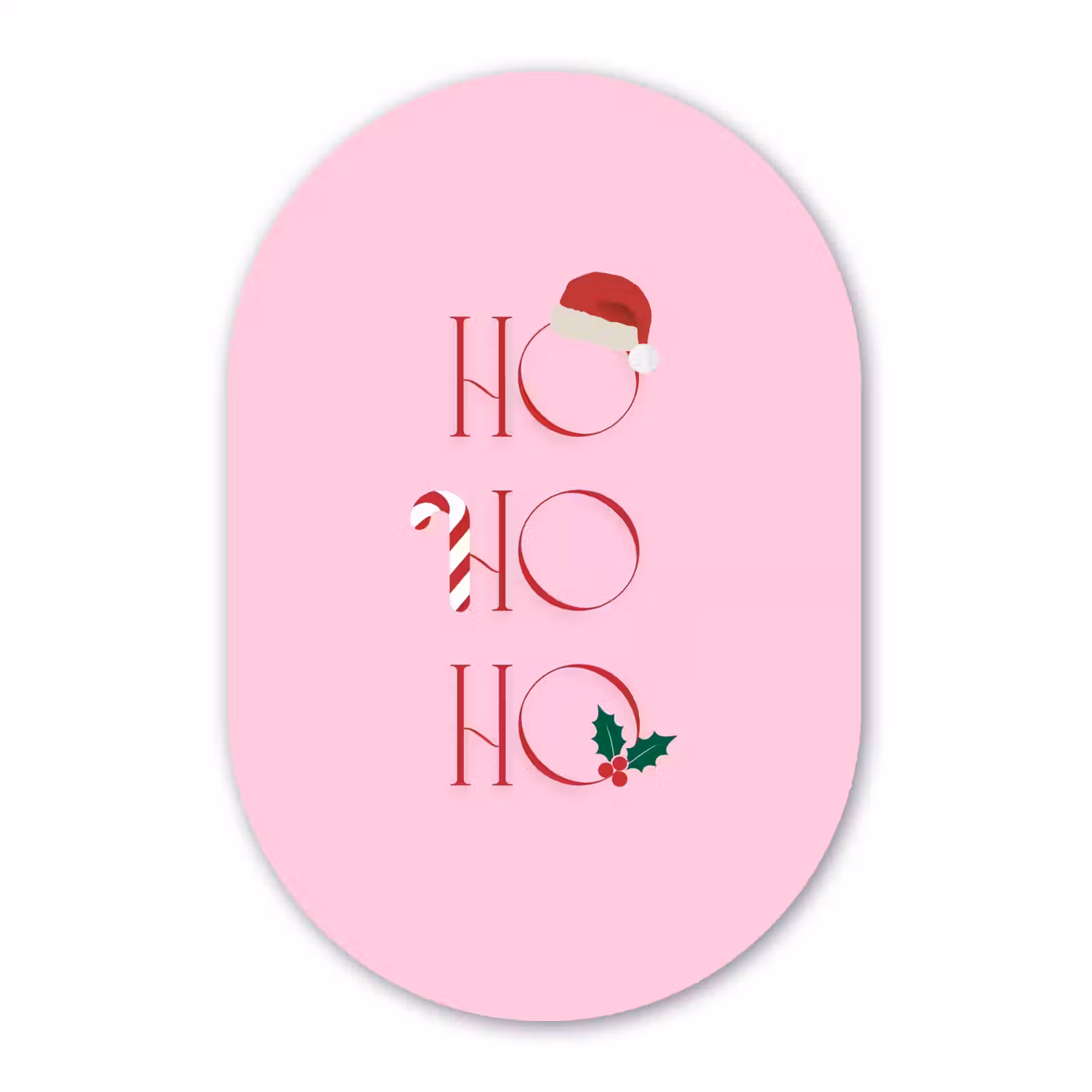 Forexbild Oval - Weihnachten – Text – Rosa – Illustration — 1