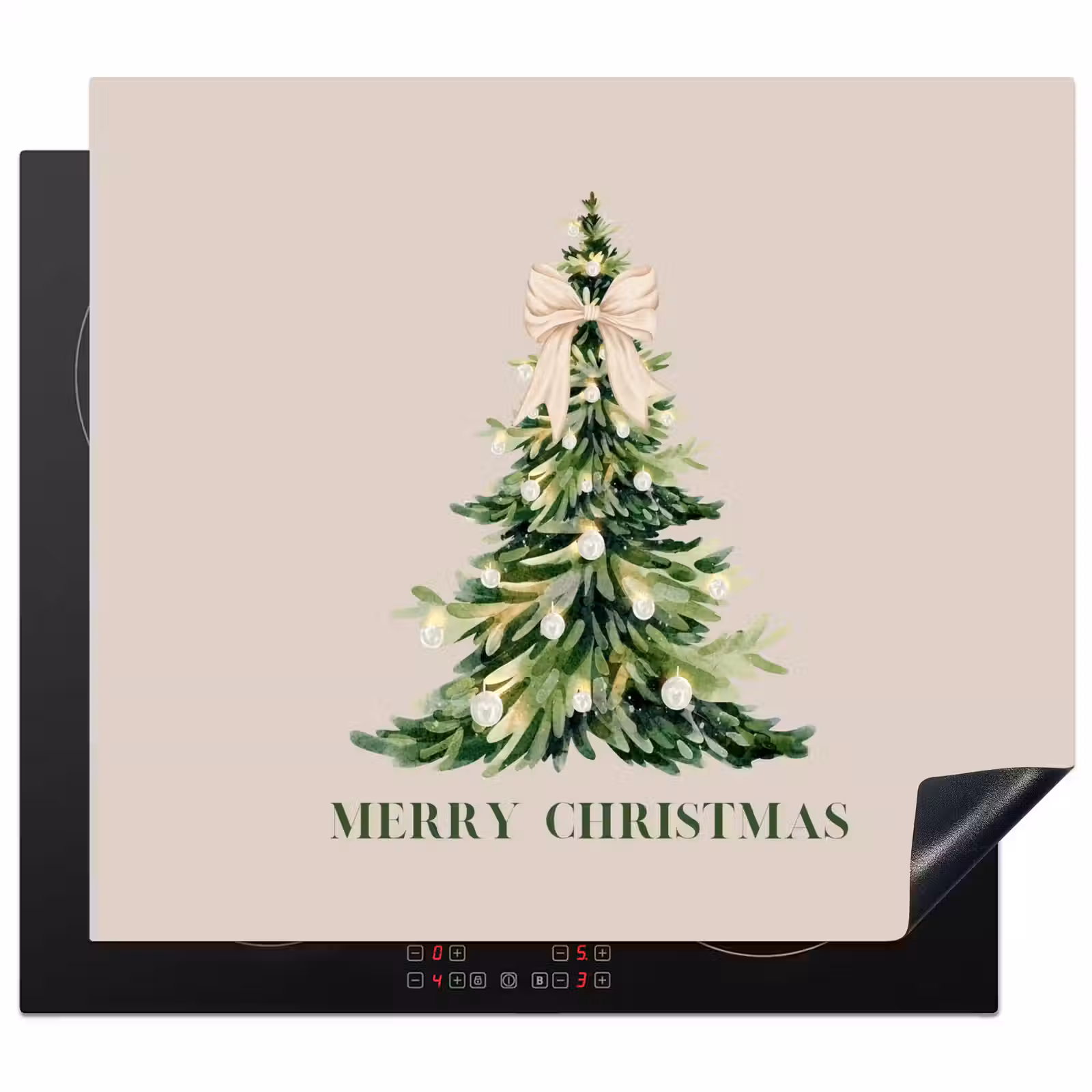Herdabdeckplatte - Weihnachten – Weihnachtsbaum – Text — 1
