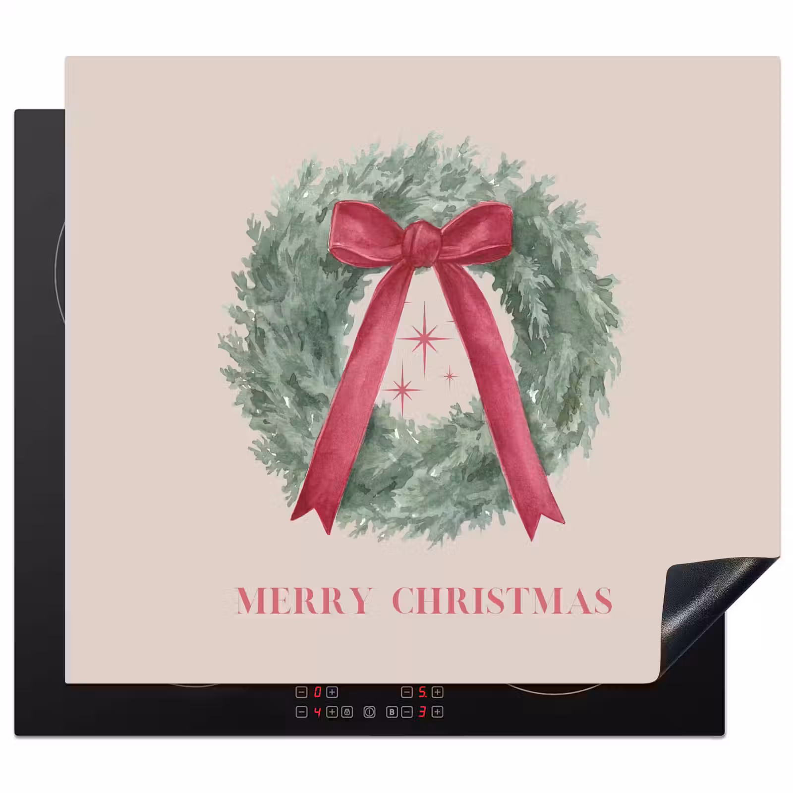 Herdabdeckplatte - Winter – Weihnachten – Text — 1