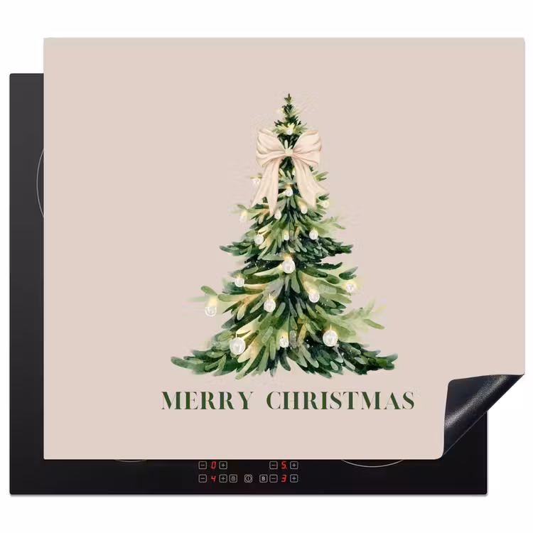 Herdabdeckplatte - Weihnachten – Weihnachtsbaum – Text — 1