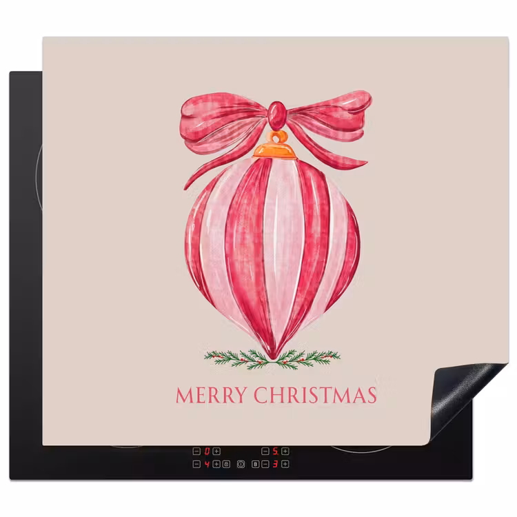 Herdabdeckplatte - Weihnachten – Weihnachtskugel – Text — 1
