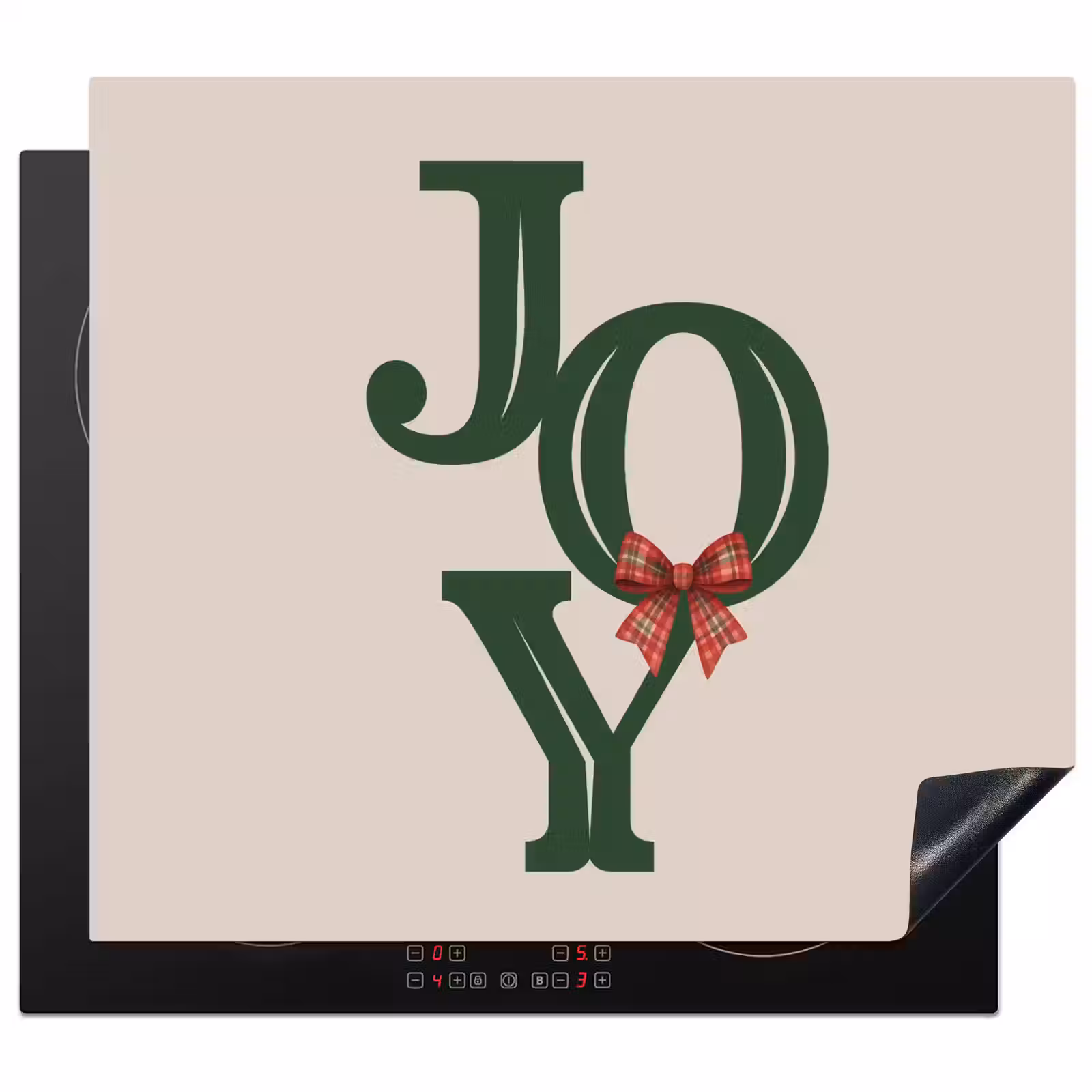 Herdabdeckplatte - Text – Weihnachten – Grün — 1