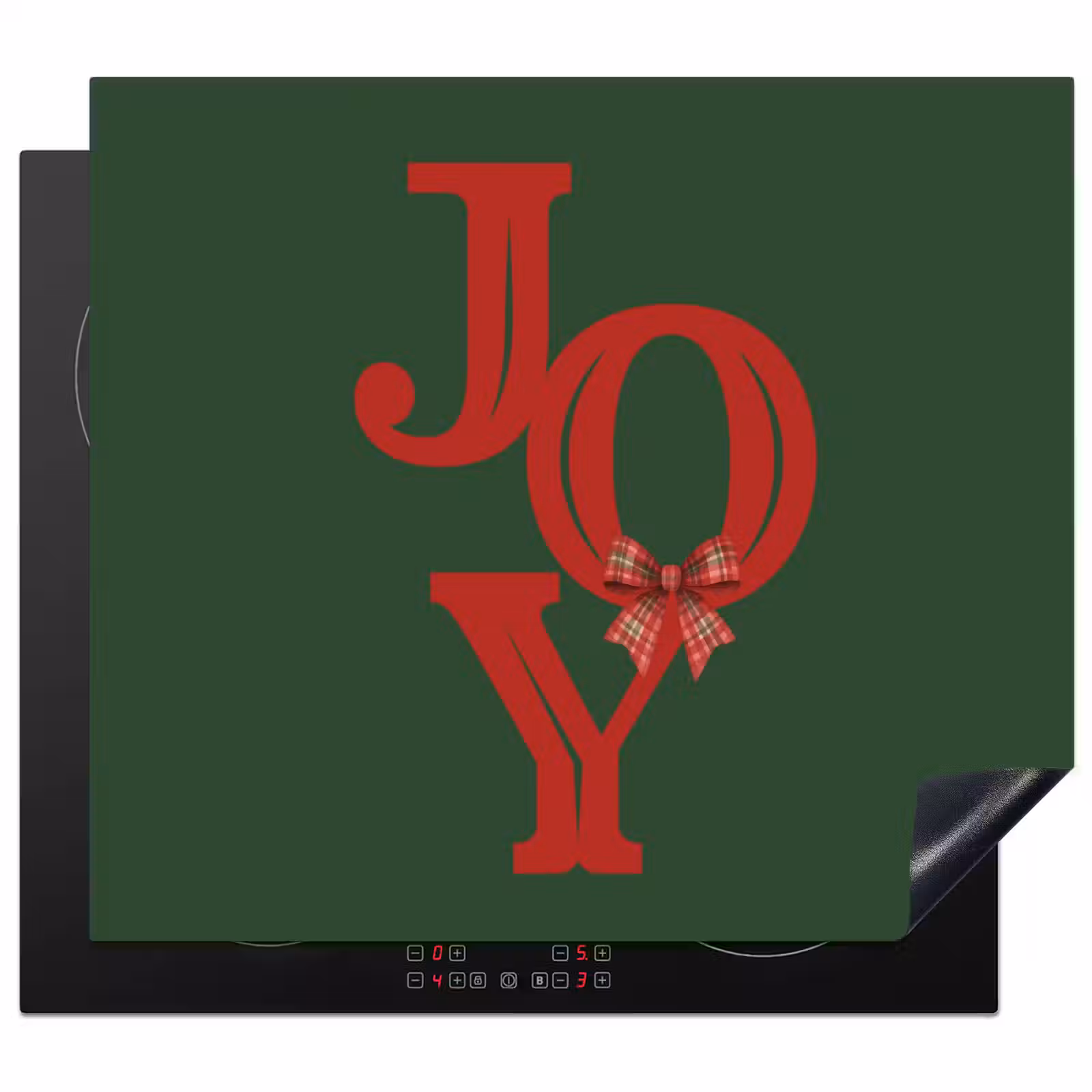 Herdabdeckplatte - Text – Weihnachten – Rot — 1
