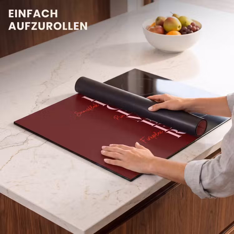 Herdabdeckplatte - Dezember – Text – Weihnachten – Burgund — 7