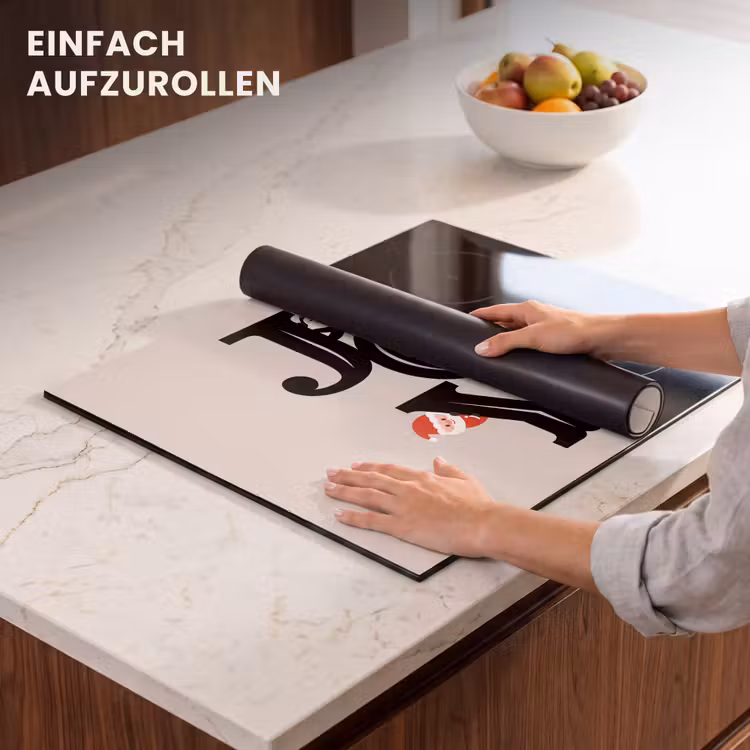 Herdabdeckplatte - Joy – Animation – Schwarz – Weihnachten — 7