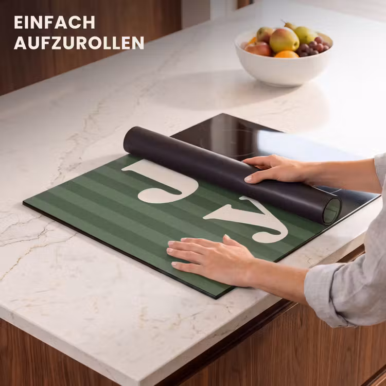 Herdabdeckplatte - Joy – Weihnachten – Text – Grün — 7