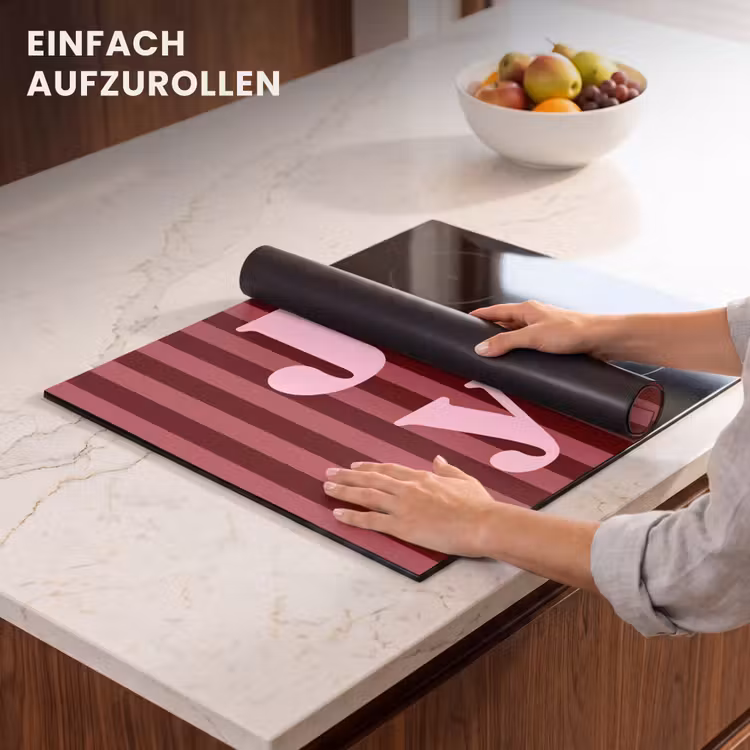 Herdabdeckplatte - Joy – Weihnachten – Text – Rosa — 7