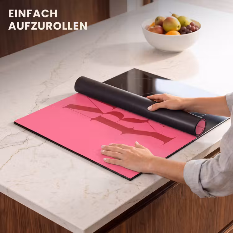 Herdabdeckplatte - Merry – Text – Weihnachten – Rosa — 7