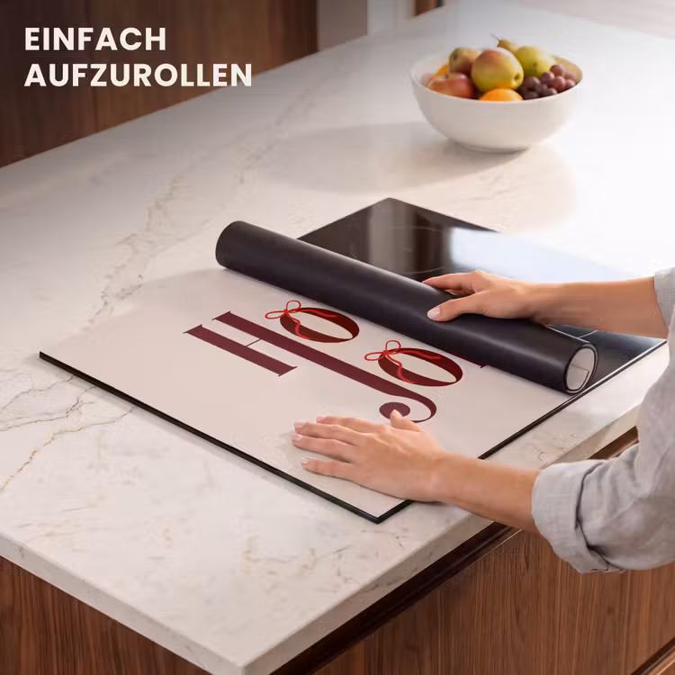 Herdabdeckplatte - Text – Weihnachten – Braun — 7